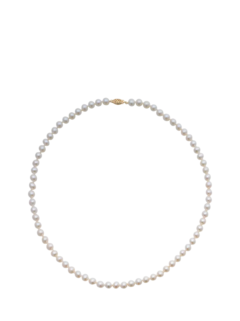 E.W Adams freshwater pearl necklace white 20 inches - British product