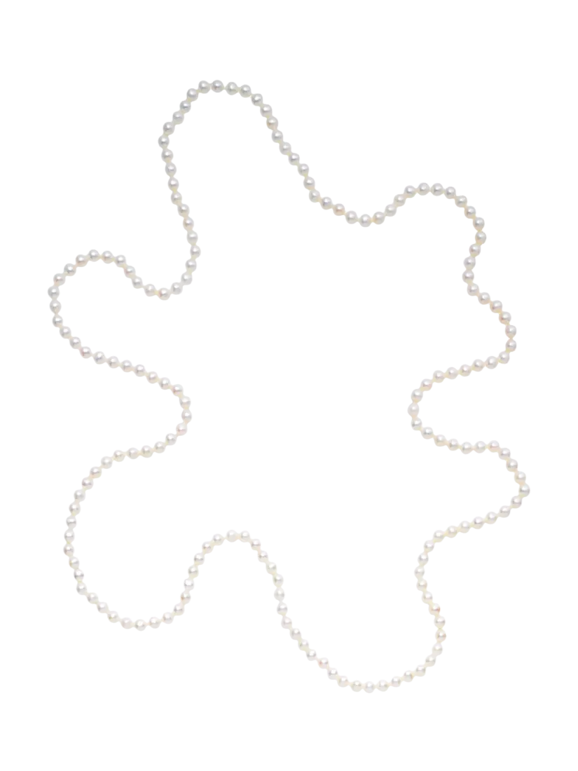 E.W Adams freshwater pearl long rope necklace (British brand)