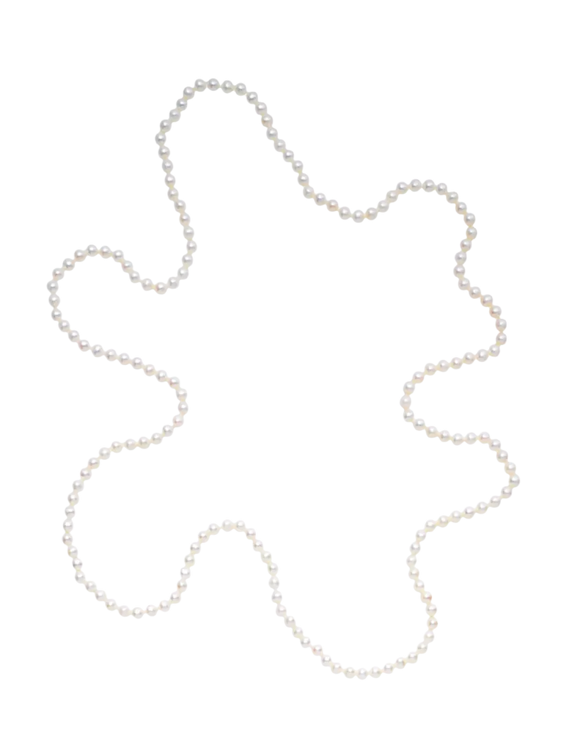 E.W Adams freshwater pearl long rope necklace (British brand)