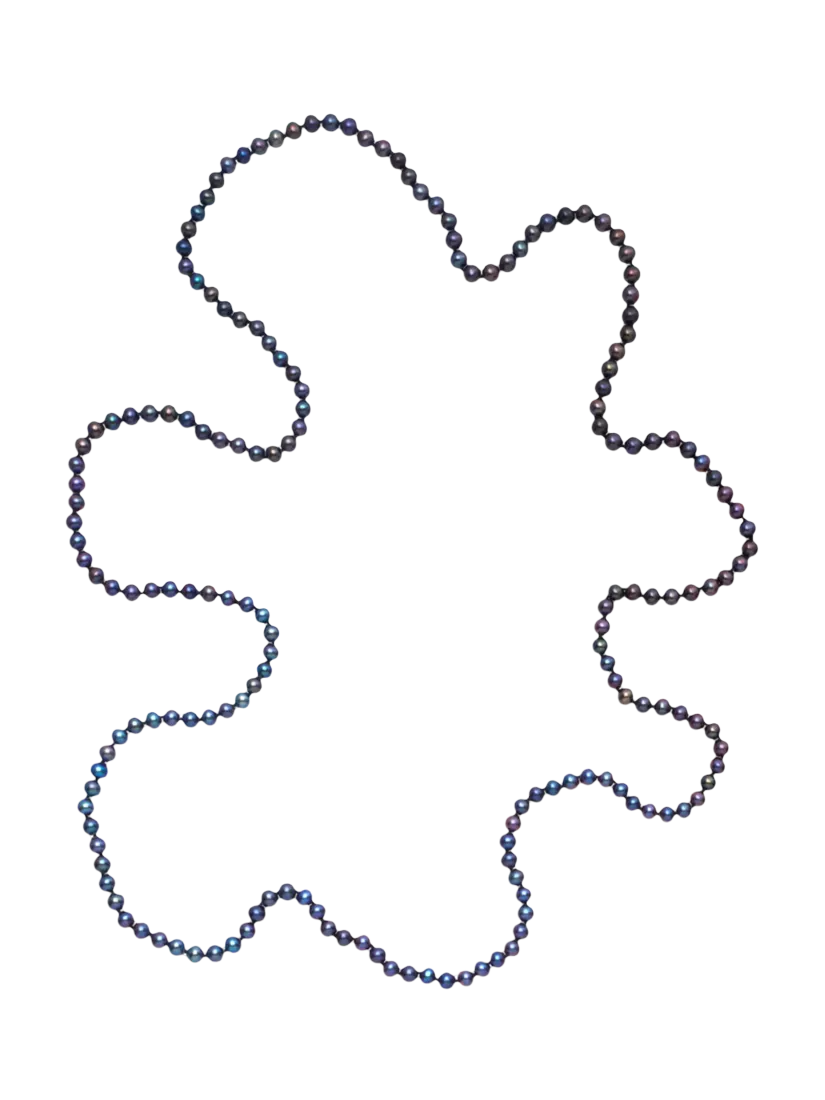 E.W Adams Freshwater Pearl Long Knotted Rope Necklace 48in