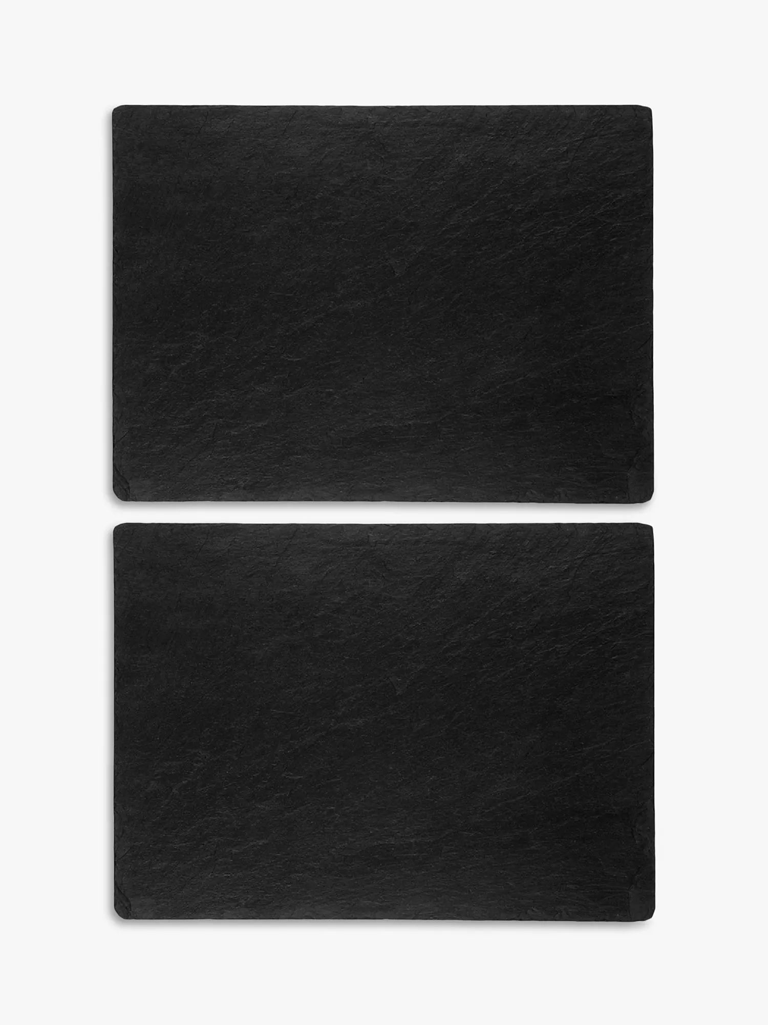 Selbrae House rectangular slate placemats set of 2 black (British brand)