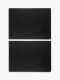 Selbrae House rectangular slate placemats set of 2 black (British brand)
