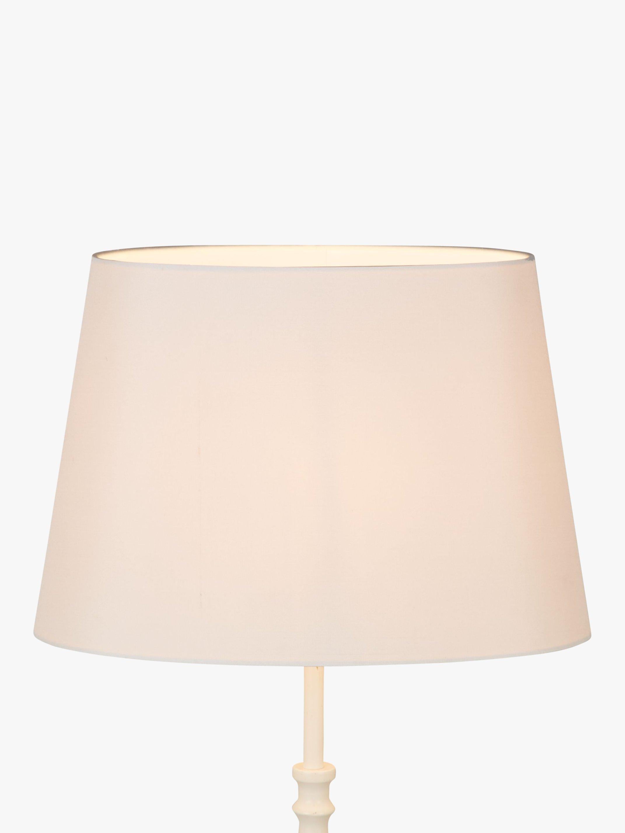 John Lewis silk oval lampshade oyster, imported from the UK