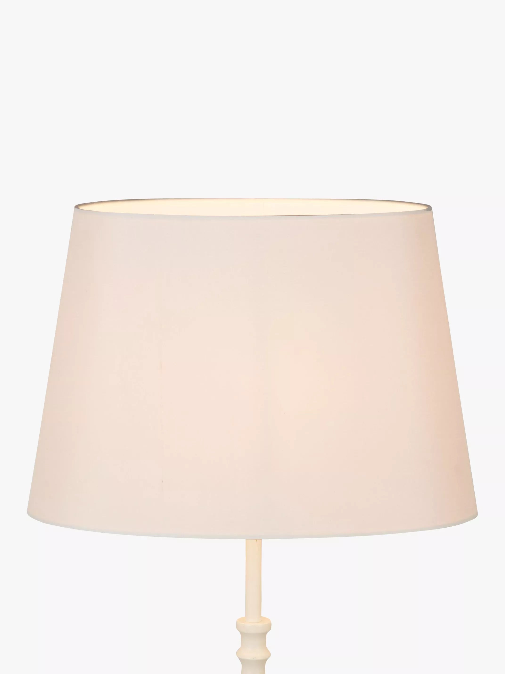John Lewis silk oval lampshade oyster, imported from the UK