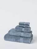 John Lewis Egyptian Cotton Face Cloth (Set of 2), Pacific Blue