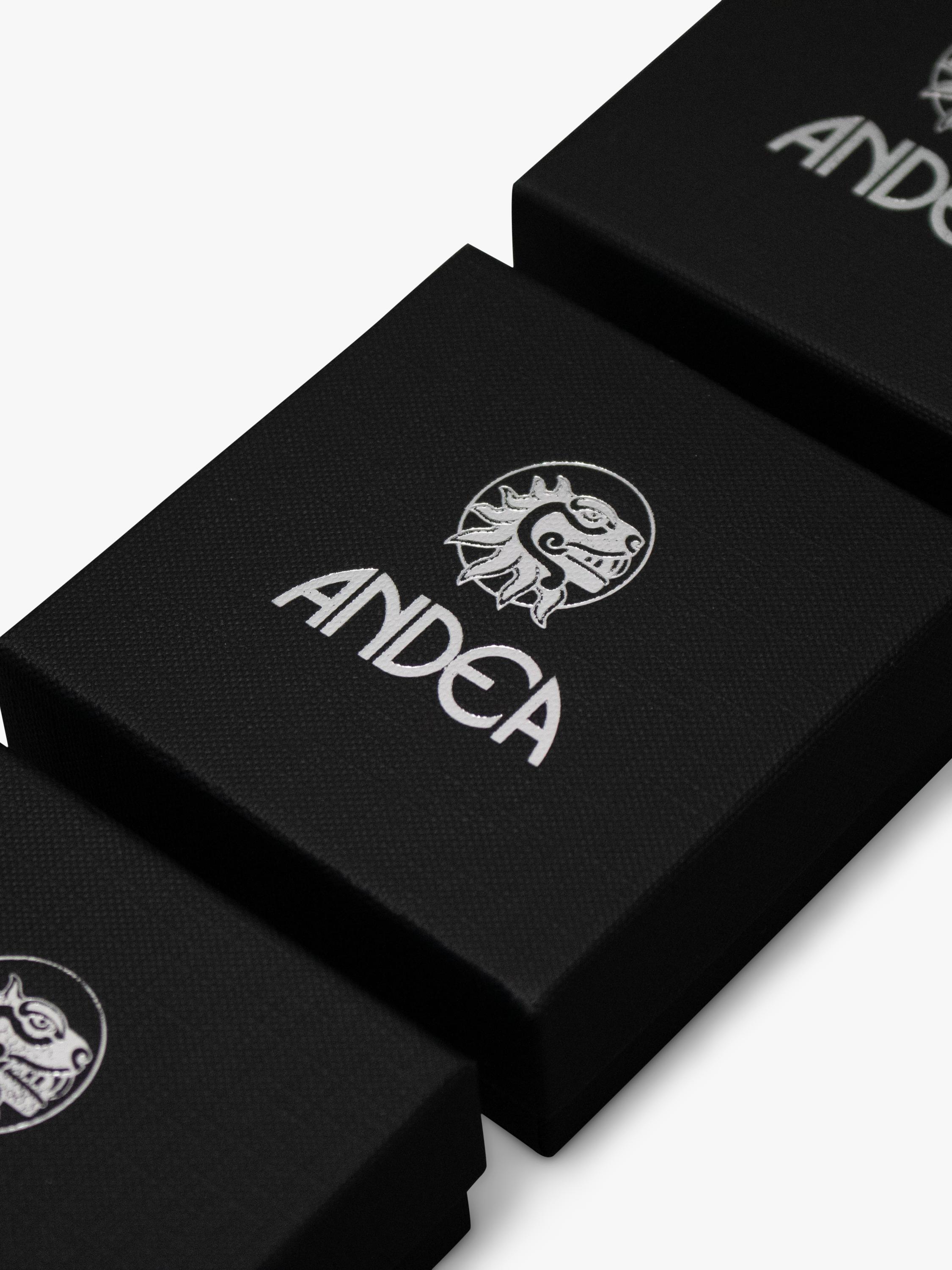 Andea silver cube drop earrings 3.8x8cm, imported from the UK