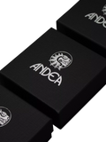 Andea silver round twist drop earrings (British brand)