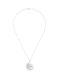 Andea silver swirl pendant necklace solid sterling silver (British brand)