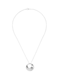 Andea Round Open Twist pendant necklace, silver - British product