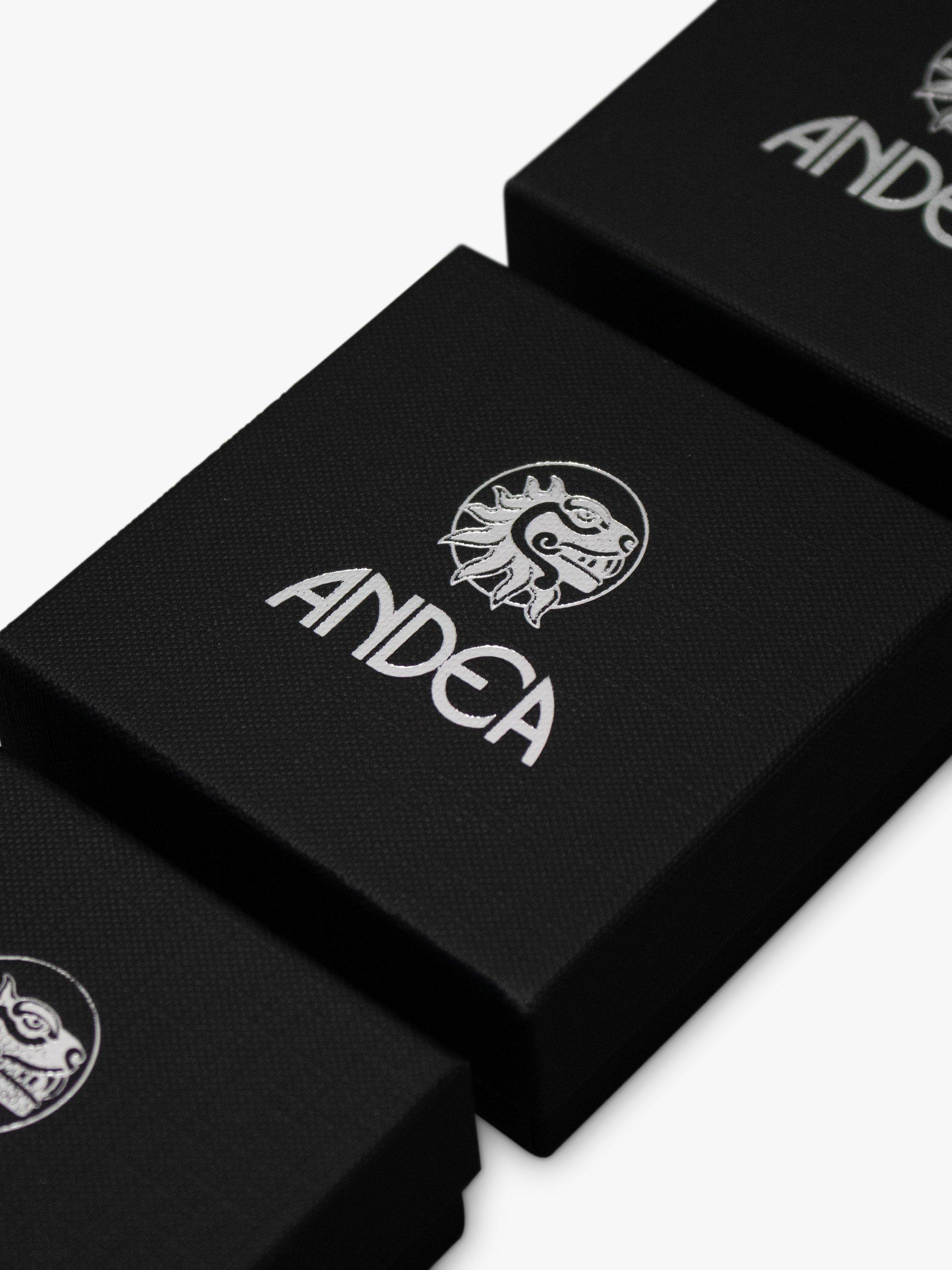 Andea silver hammered oval link bracelet 19cm, UK version