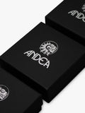 Andea silver hammered oval link bracelet 19cm, UK version