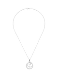 Andea sterling silver spiral circle pendant necklace, UK version