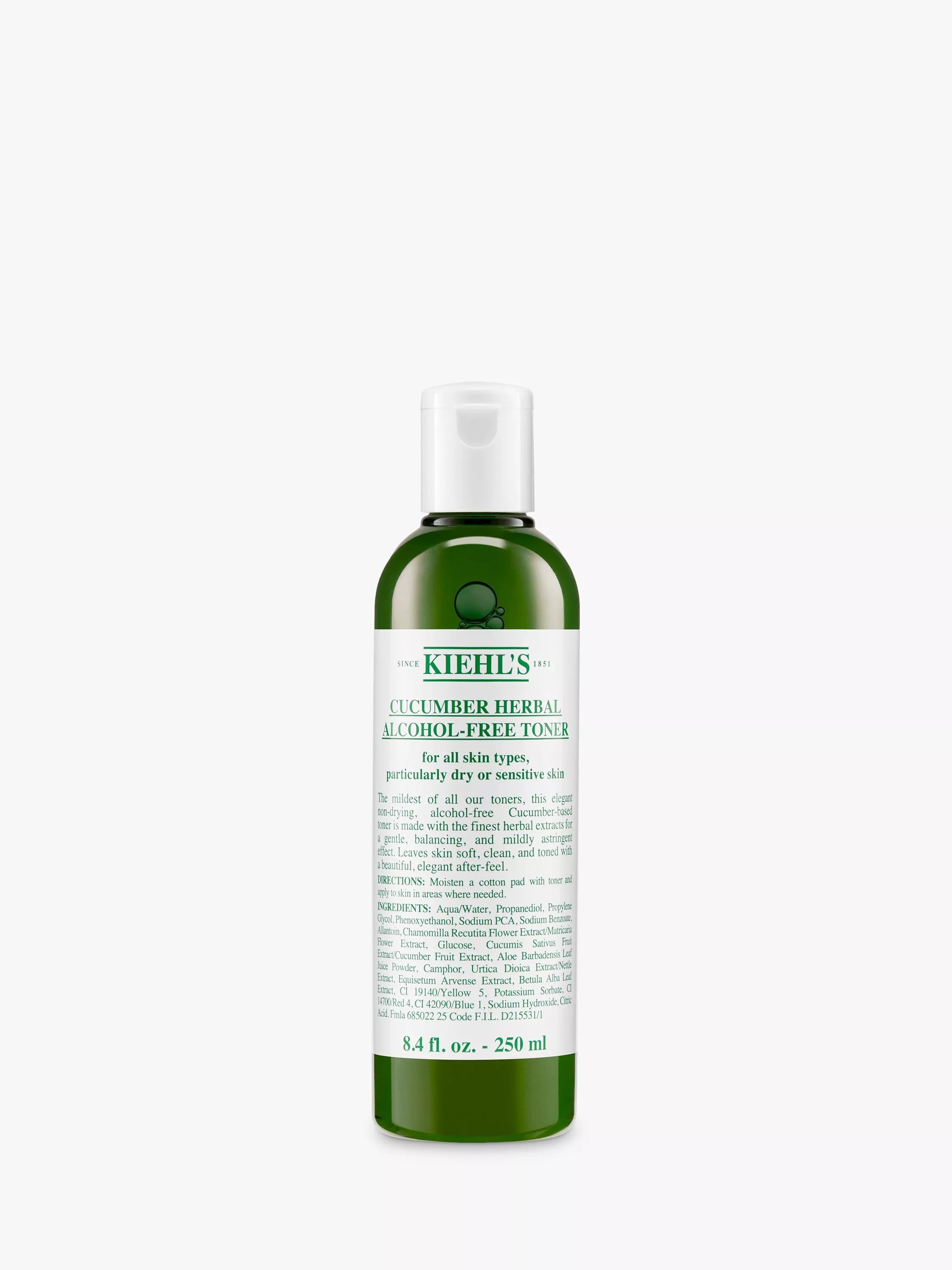 Kiehl's Cucumber Herbal Alcohol-Free Toner 250ml - British product