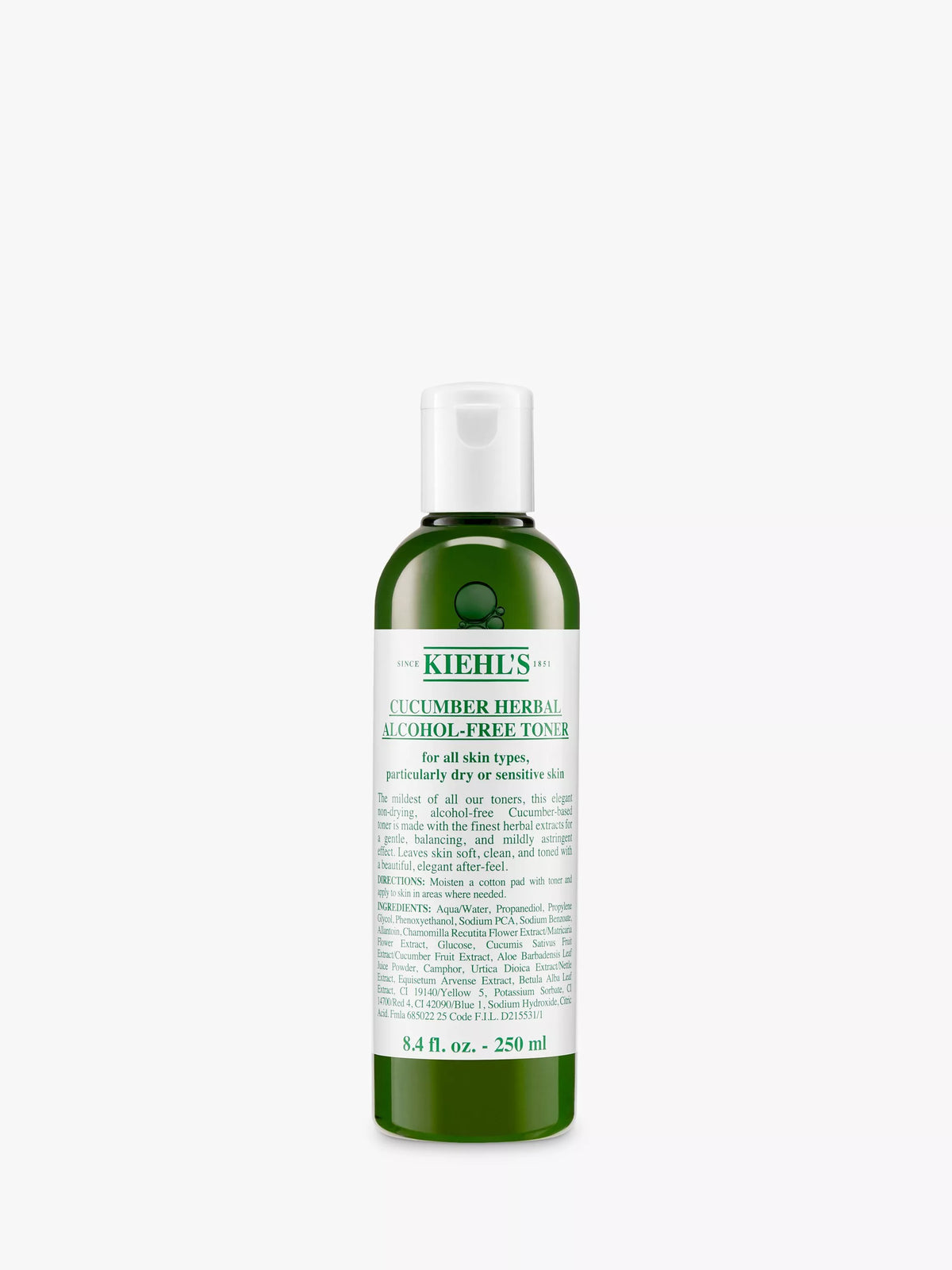 Kiehl's Cucumber Herbal Alcohol-Free Toner 250ml - British product