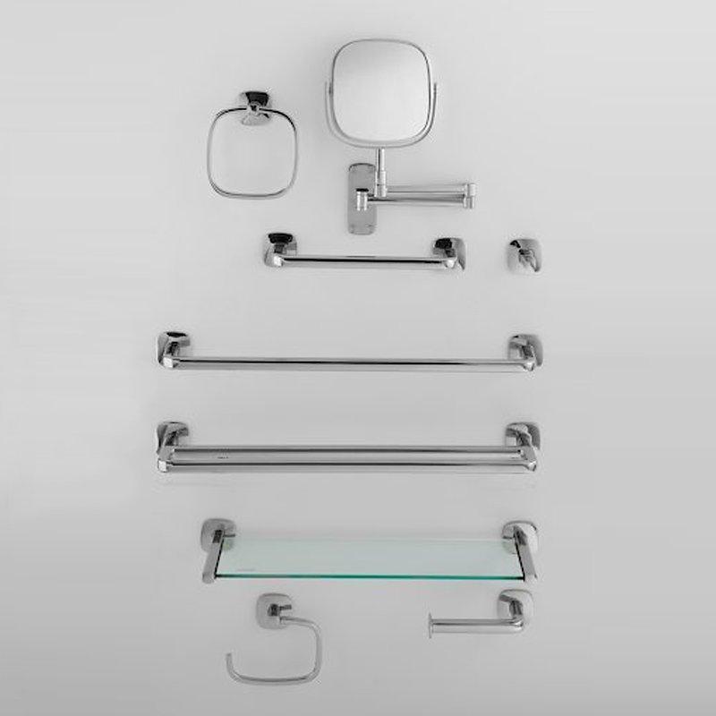 Robert Welch Burford bathroom shelf stainless steel glass, imported from the UK