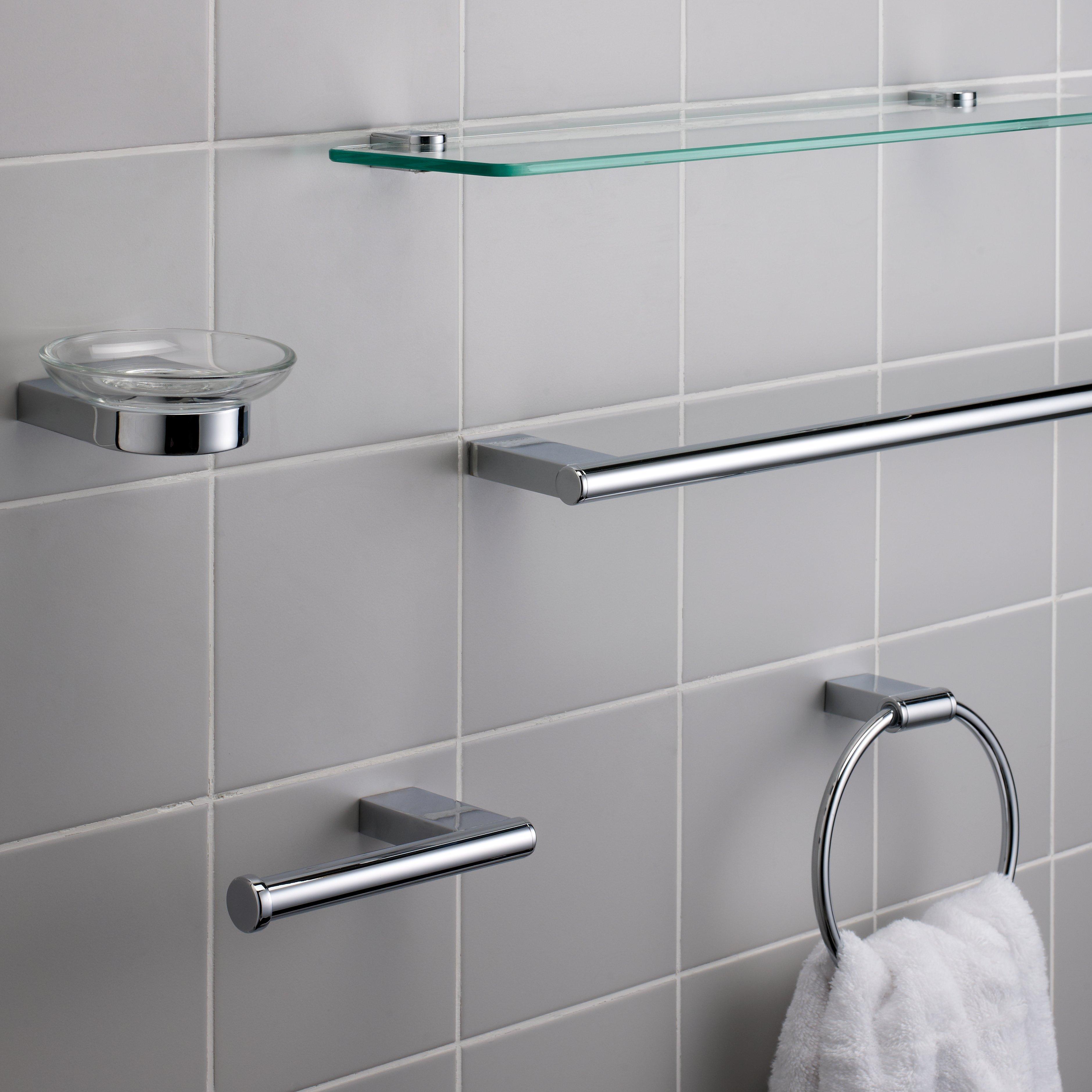 John Lewis Opus light pull chrome bathroom accessory (British brand)