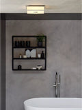 Astro Mashiko flush ceiling light chrome, imported from the UK