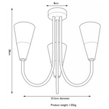John Lewis Lulu 3 arm ceiling light - British product