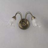 John Lewis Mizar double arm wall light antique brass, UK version