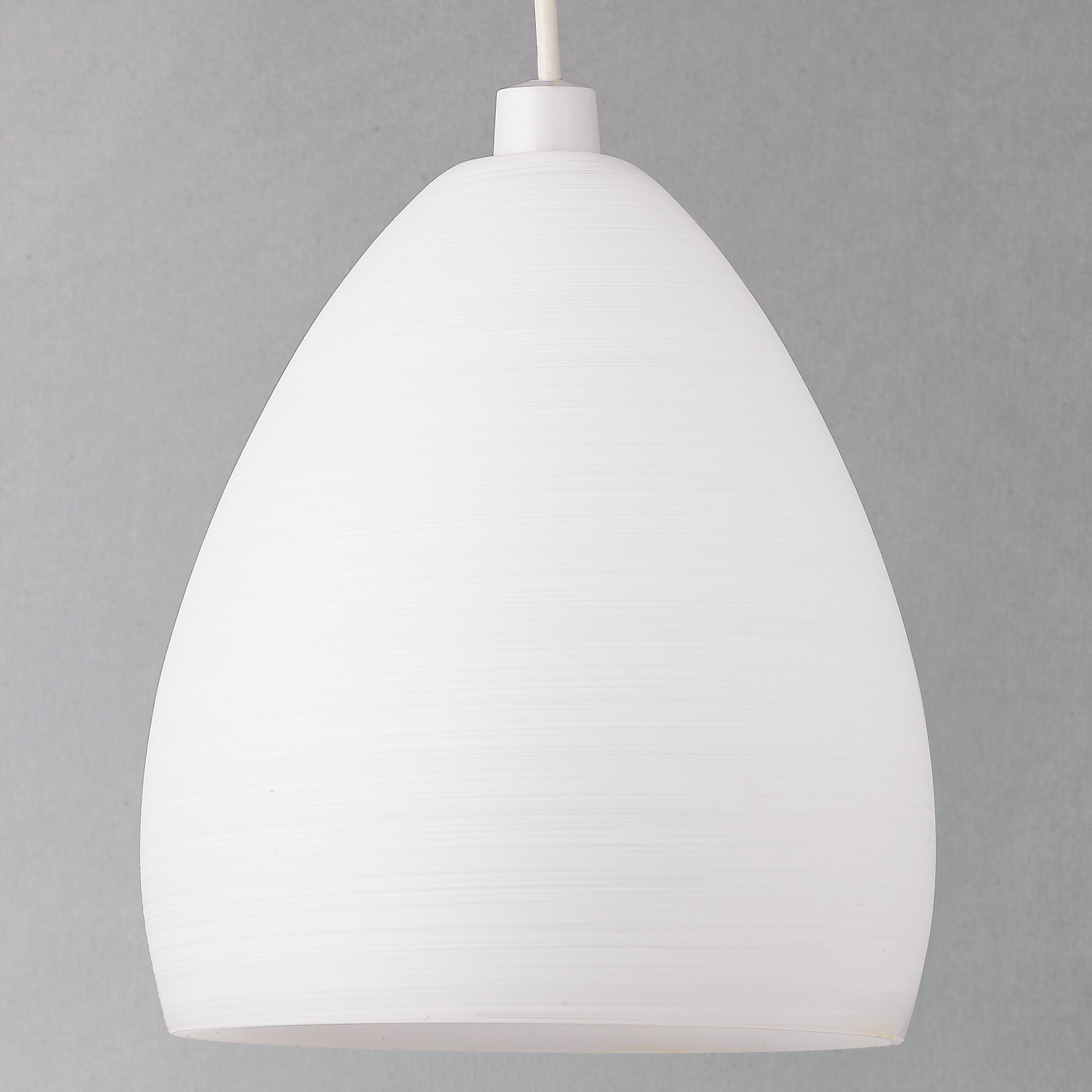 John Lewis Corina easy-to-fit ceiling shade opal glass - British product