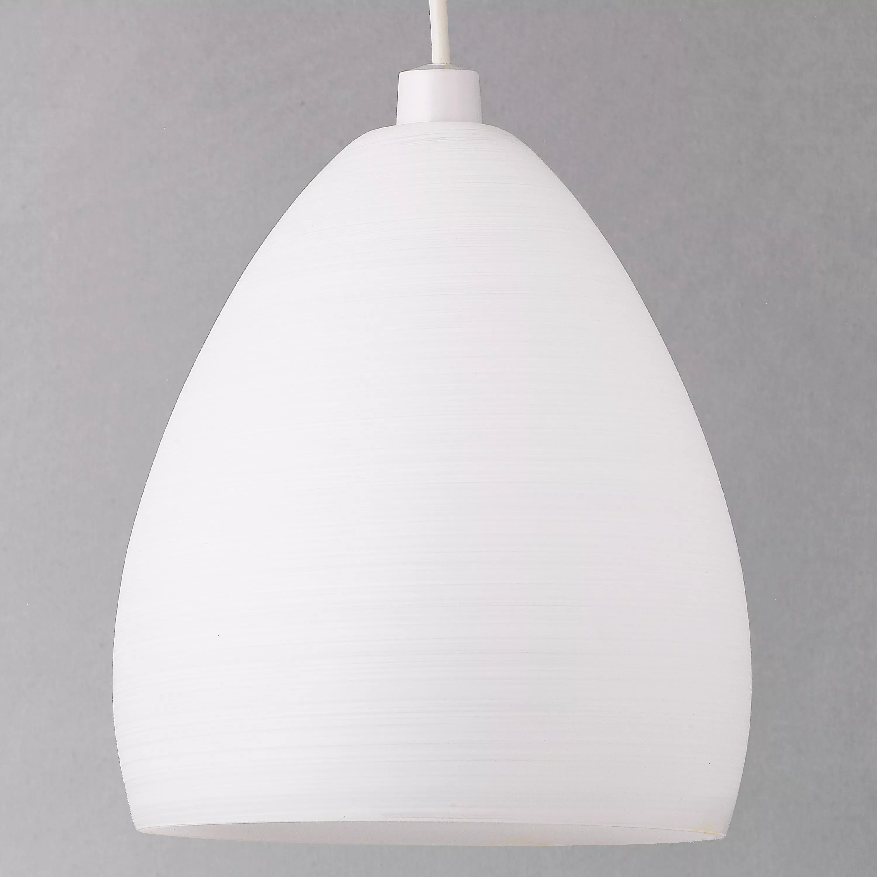 John Lewis Corina easy-to-fit ceiling shade opal glass - British product