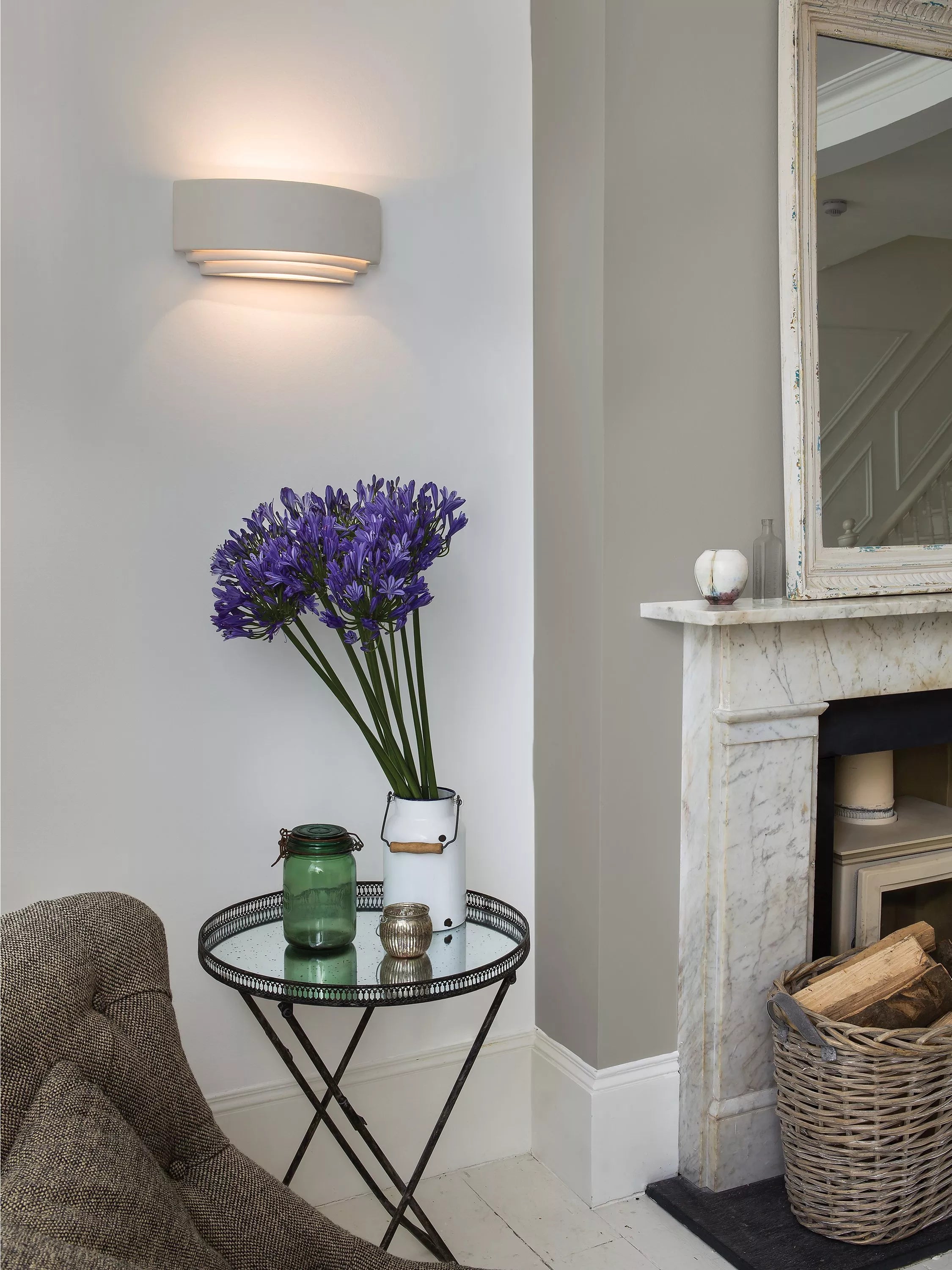 Astro Amalfi ceramic wall light H13cm W32cm (British brand)