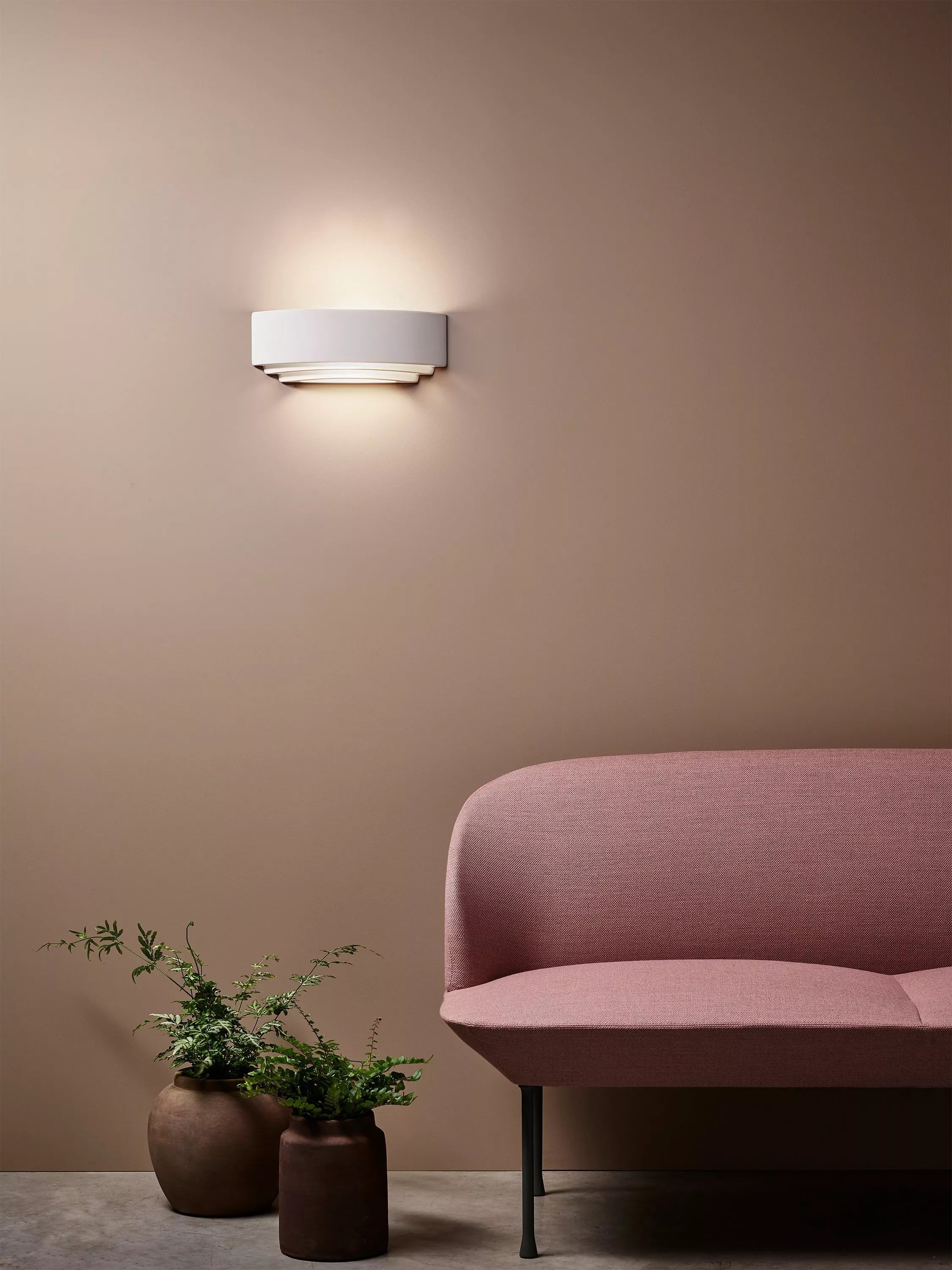 Astro Amalfi ceramic wall light H13cm W32cm (British brand)