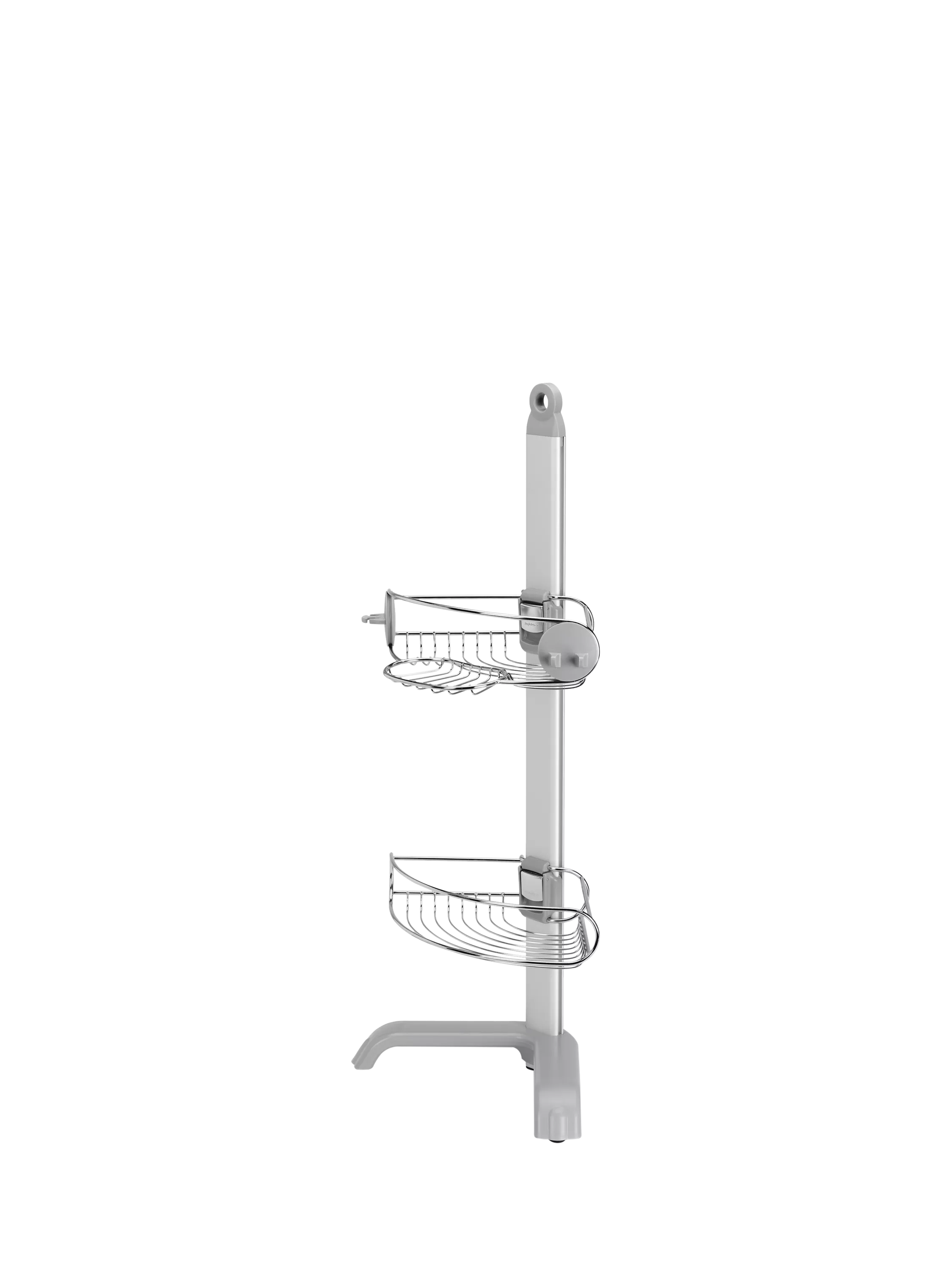 Simplehuman corrosion-resistant stainless steel corner shower caddy with adjustable shelves (British brand)