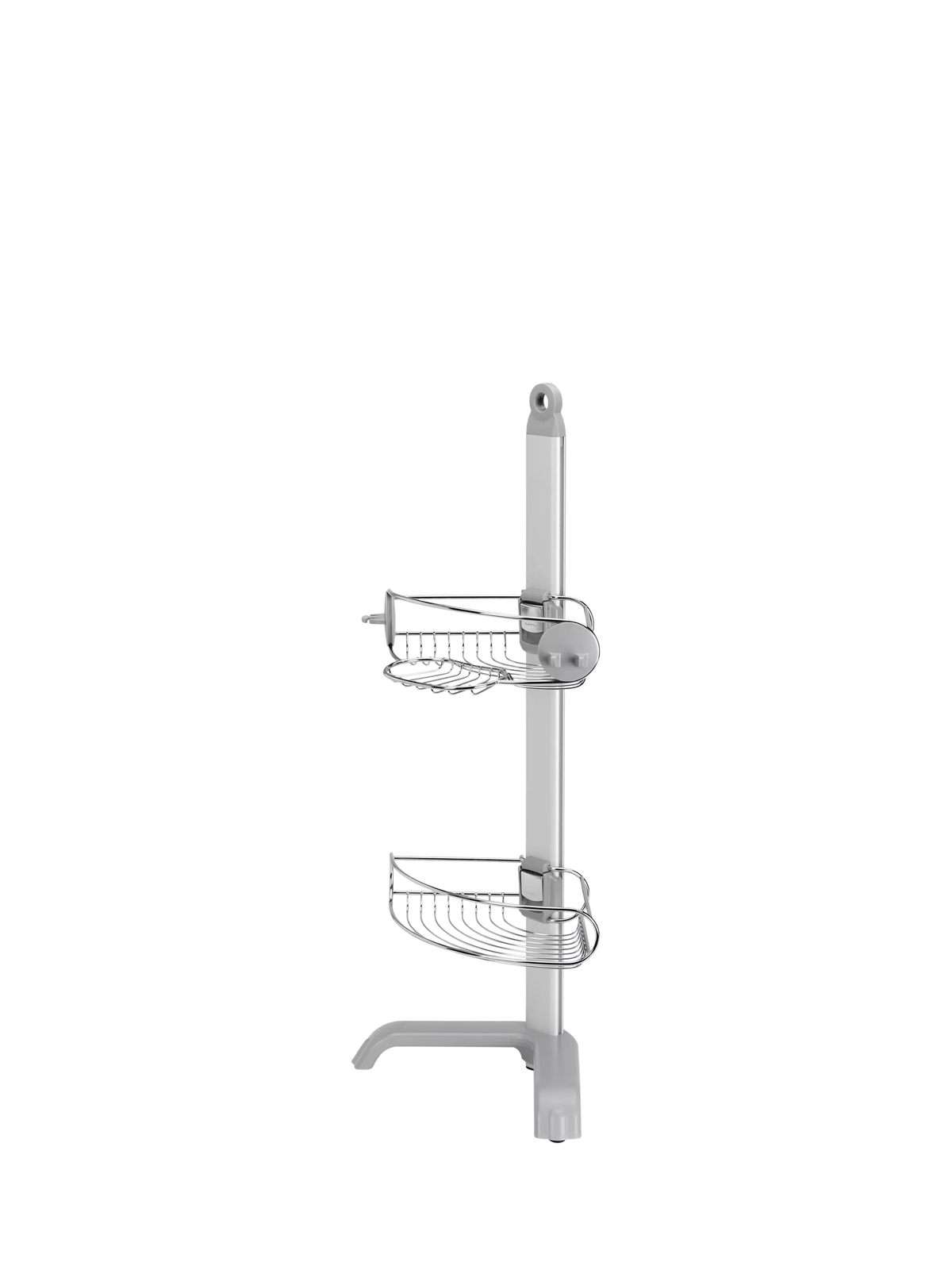 Simplehuman corrosion-resistant stainless steel corner shower caddy with adjustable shelves (British brand)