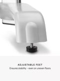 Simplehuman corrosion-resistant stainless steel corner shower caddy with adjustable shelves (British brand)