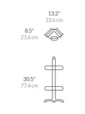 Simplehuman corrosion-resistant stainless steel corner shower caddy with adjustable shelves (British brand)