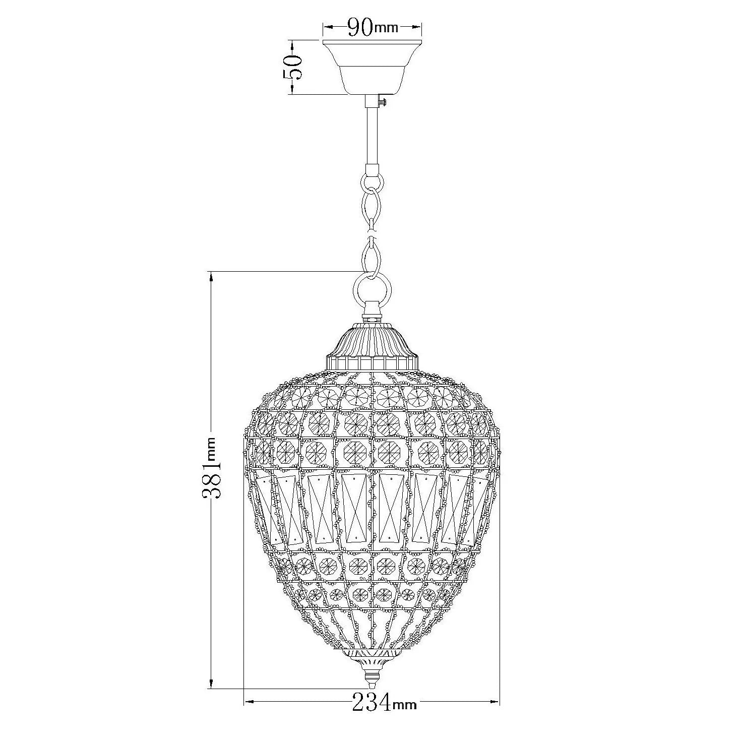 John Lewis Dante small ceiling light clear chandelier - British product