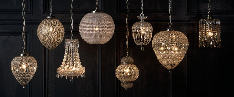 John Lewis Dante small ceiling light clear chandelier - British product