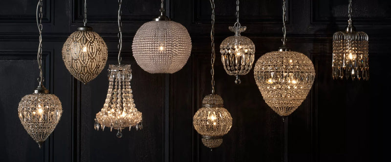 John Lewis Dante small ceiling light clear chandelier - British product