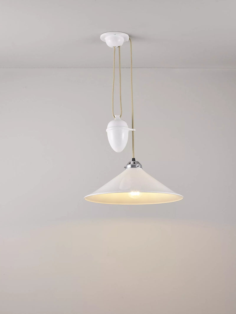 Original BTC Cobb ceiling light with bone china shade (British brand)