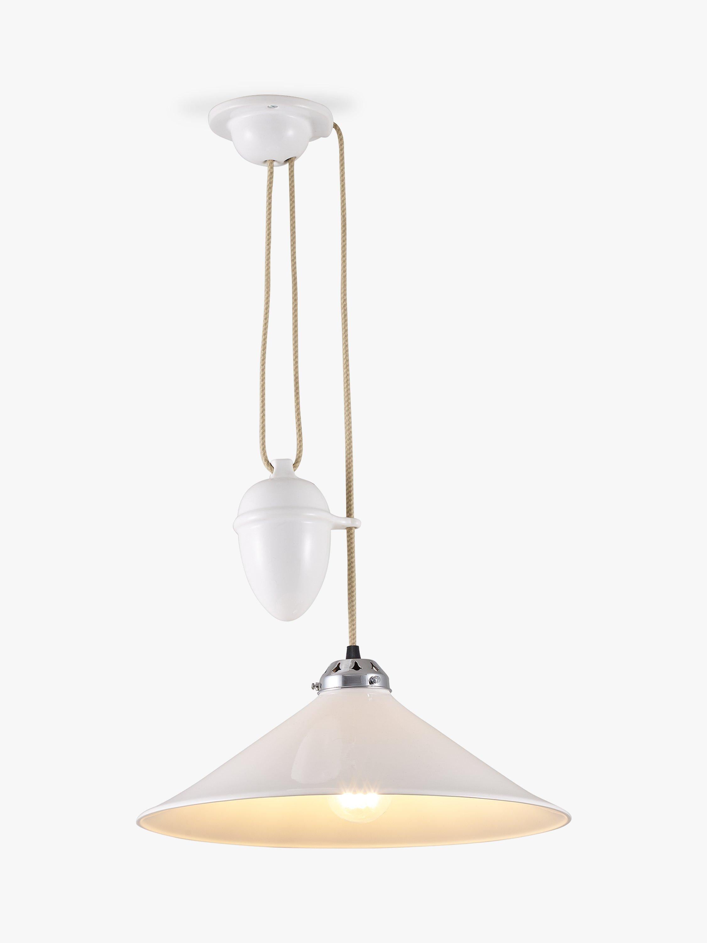 Original BTC Cobb ceiling light with bone china shade (British brand)