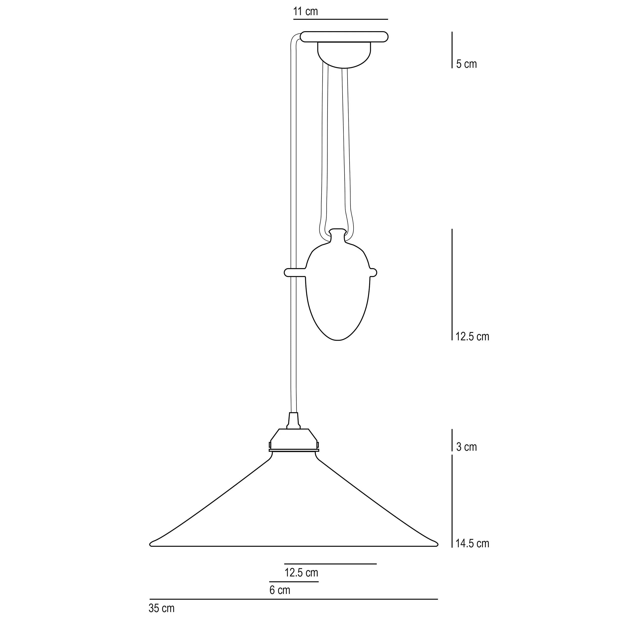 Original BTC Cobb ceiling light with bone china shade (British brand)