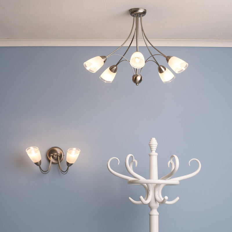 John Lewis ceiling light 5-arm antique finish (British brand)