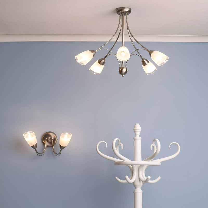 John Lewis ceiling light 5-arm antique finish (British brand)