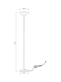 John Lewis Darlington uplighter floor lamp tall 177cm, UK version