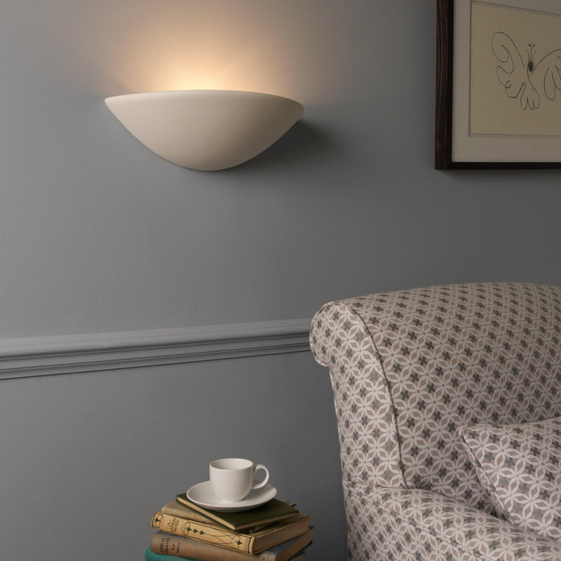 John Lewis Radius uplighter wall light white (British brand)