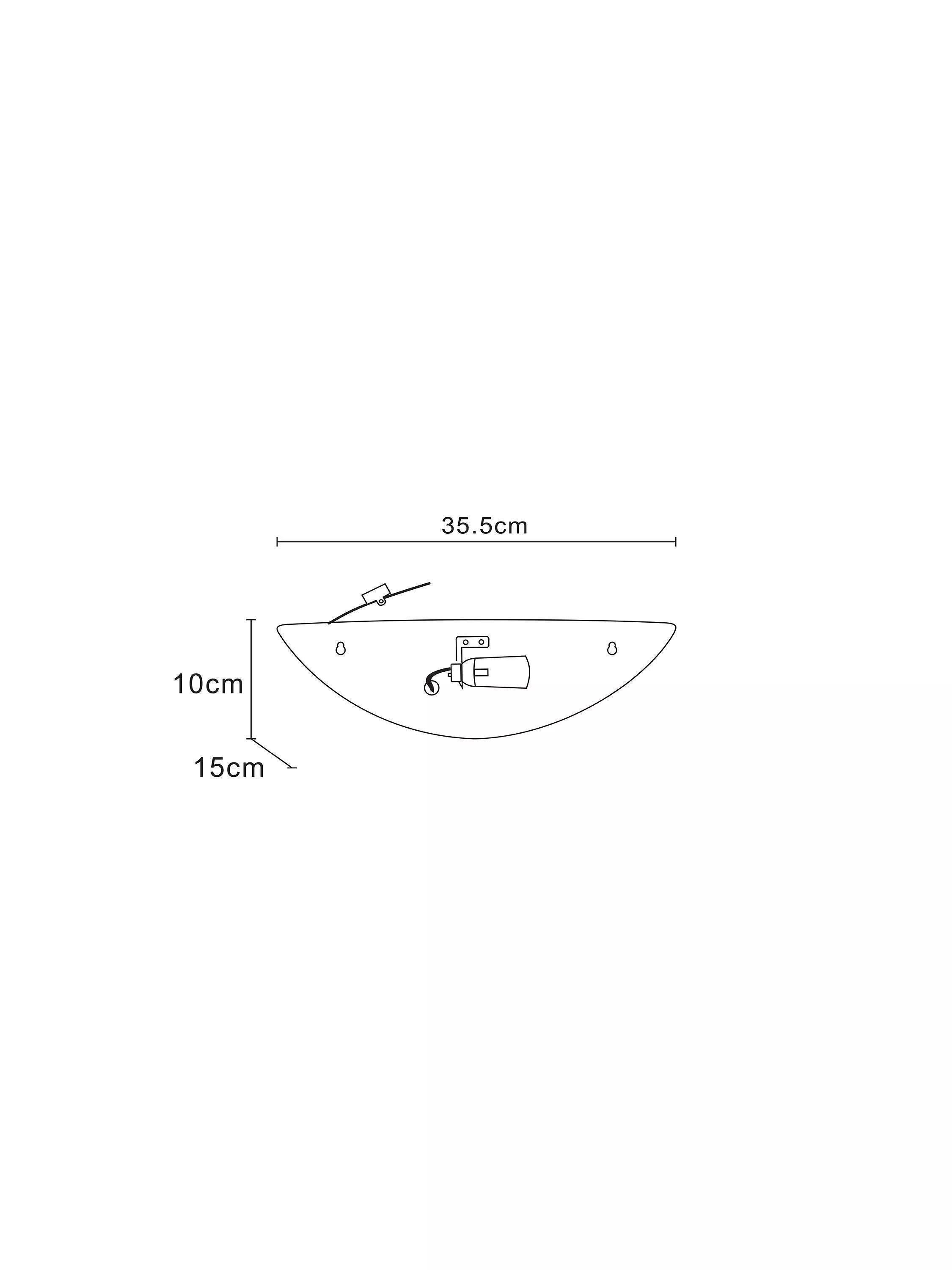 John Lewis Radius uplighter wall light white (British brand)