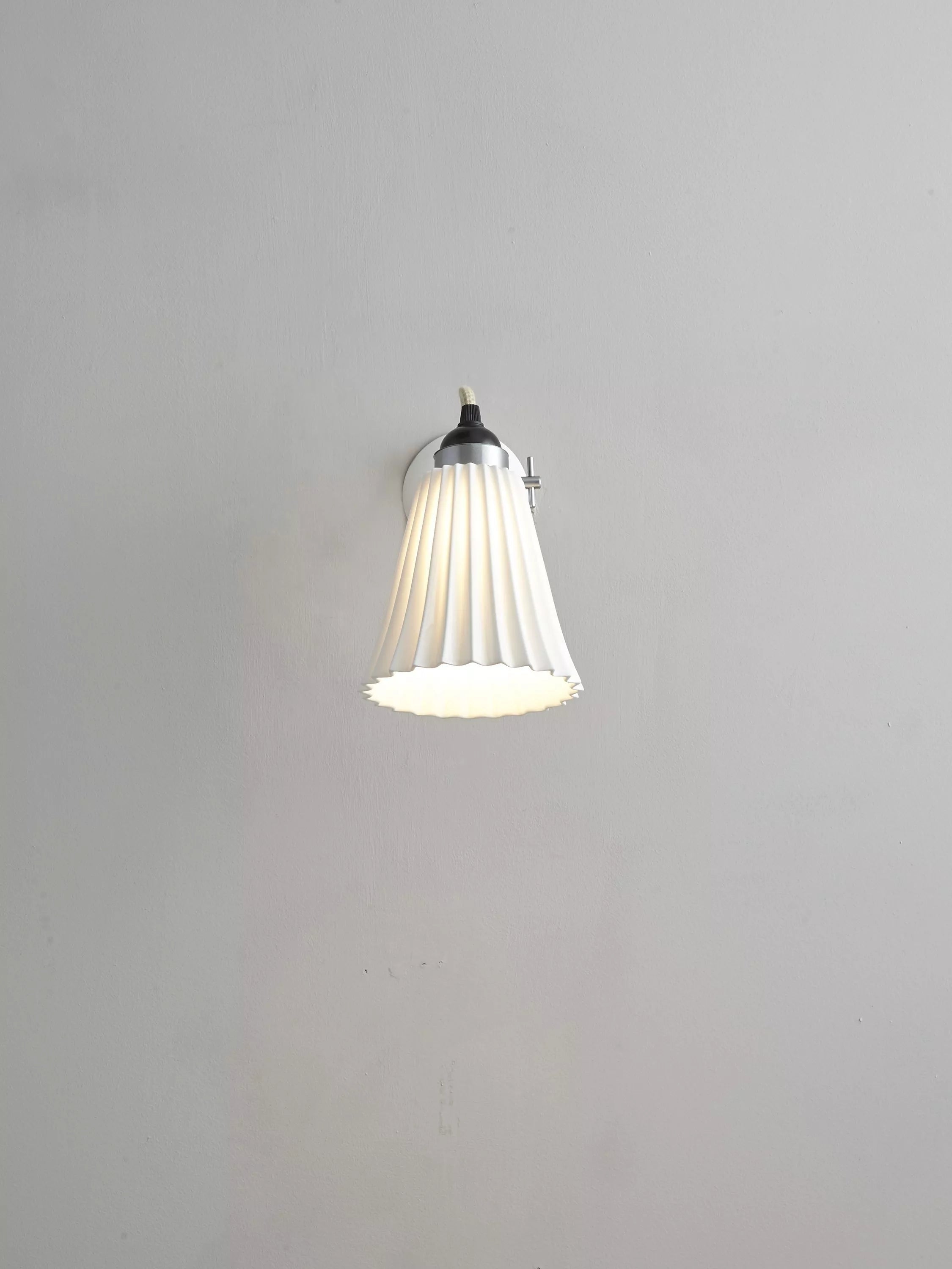 Original BTC Hector Pleat wall light H24cm, imported from the UK