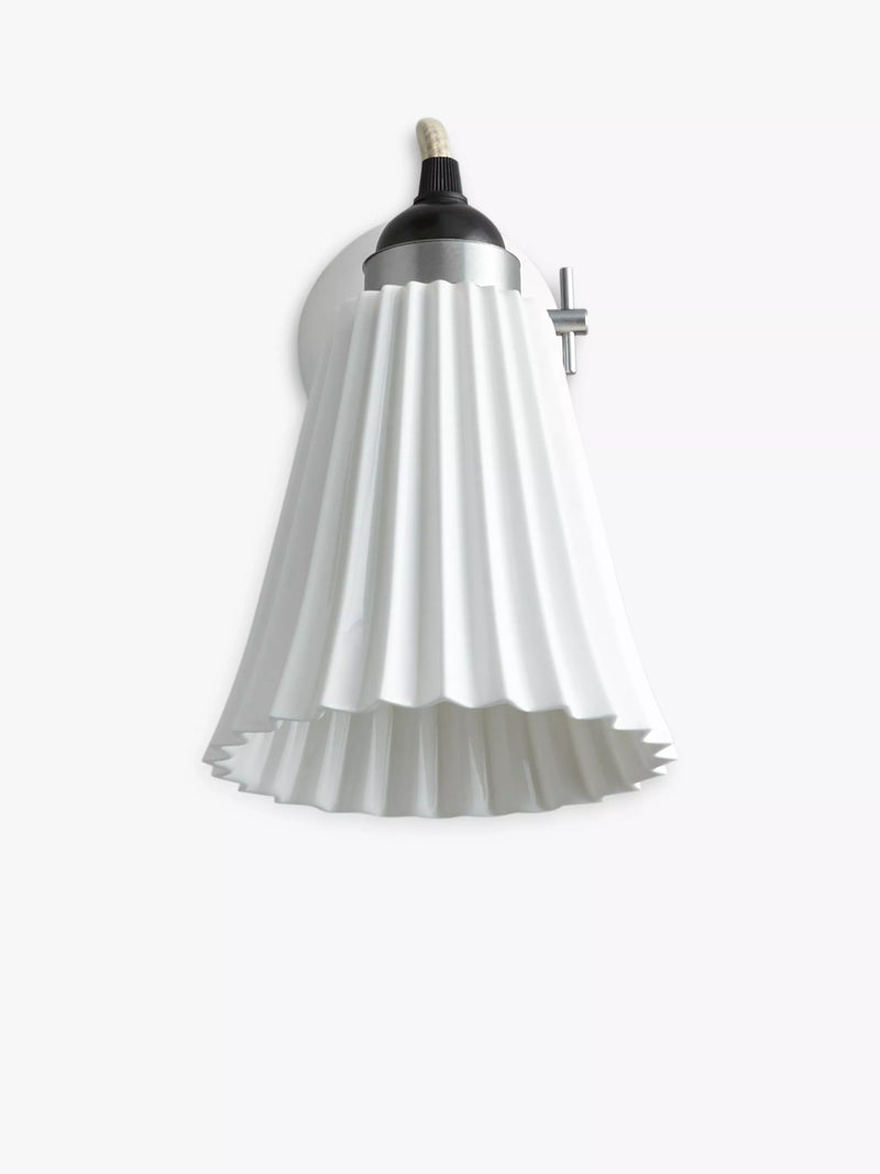 Original BTC Hector Pleat wall light H24cm, imported from the UK