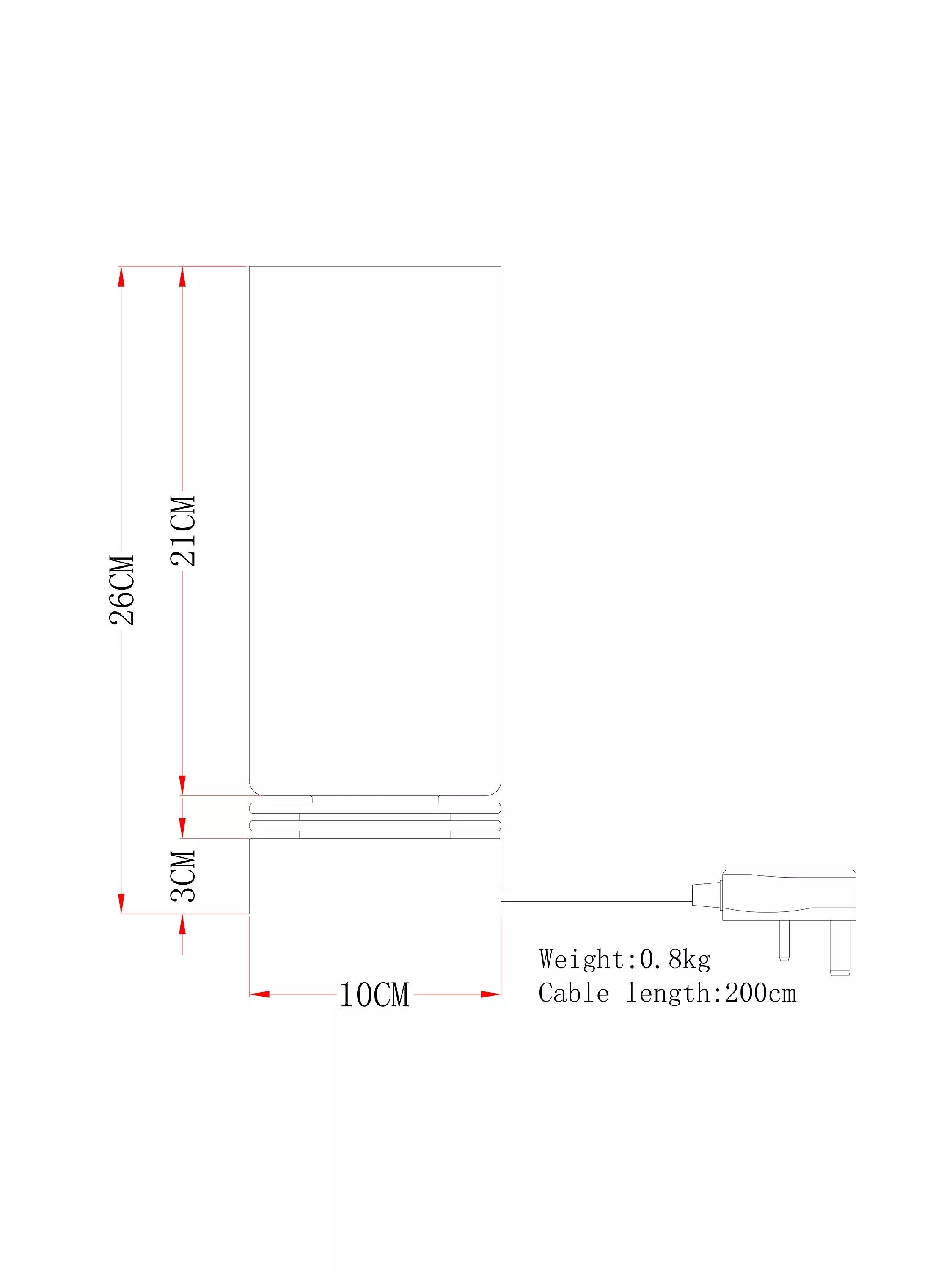 John Lewis Dexter touch lamp - British product