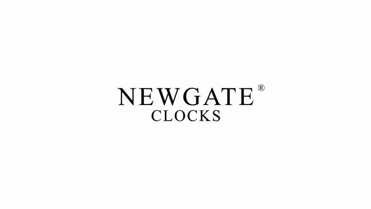 Newgate Clocks Quad Square metal wall clock 40cm silver, UK version