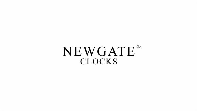Newgate Clocks Quad Square metal wall clock 40cm silver, UK version