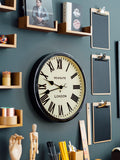 Newgate Clocks Battersby wall clock black Roman numeral 50cm, UK version