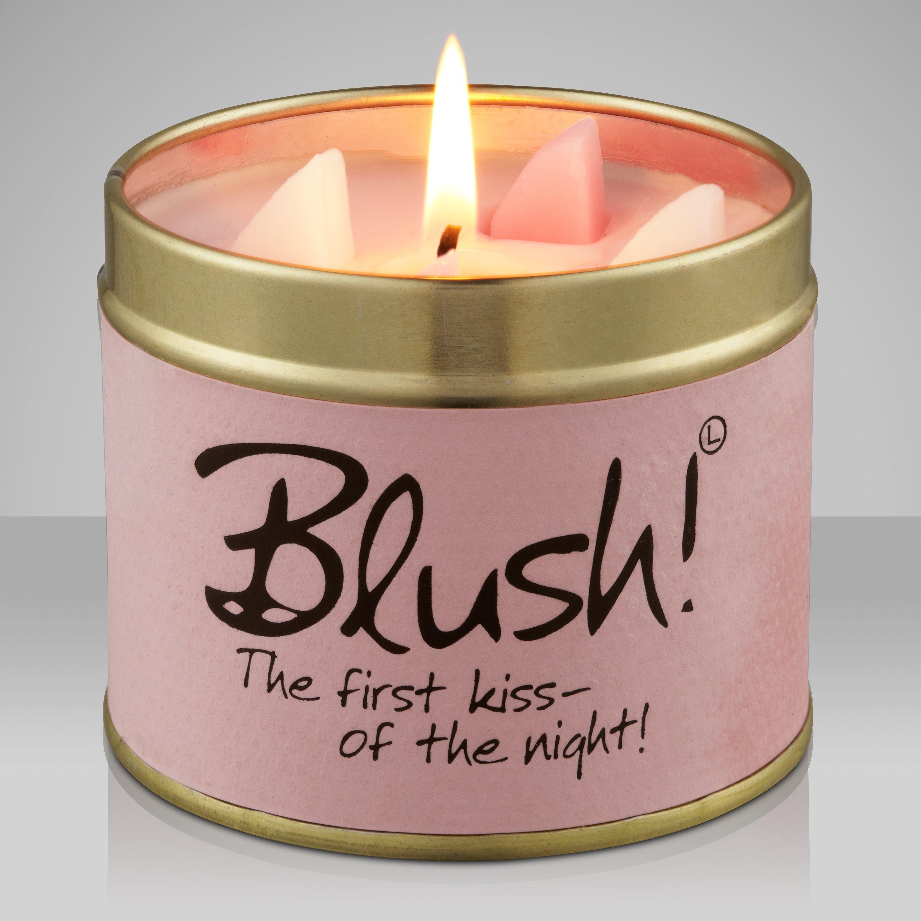 Lily-flame Blush scented tin candle 230g, UK version