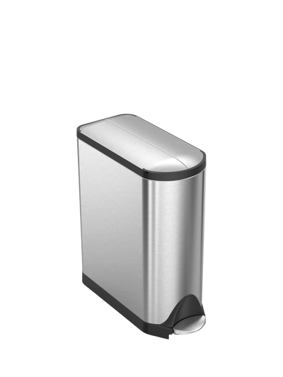 John Lewis Simplehuman Butterfly Pedal Bin Børstet rustfritt stål Kjøkken søppelbøtte 30L - Kjøp online på McGrocer